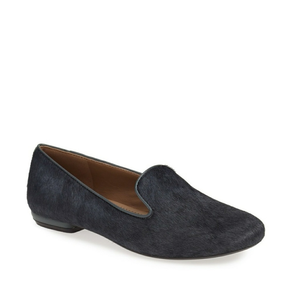 Ecco》40 Perth Dark Green Genuine Calfhair Loafer